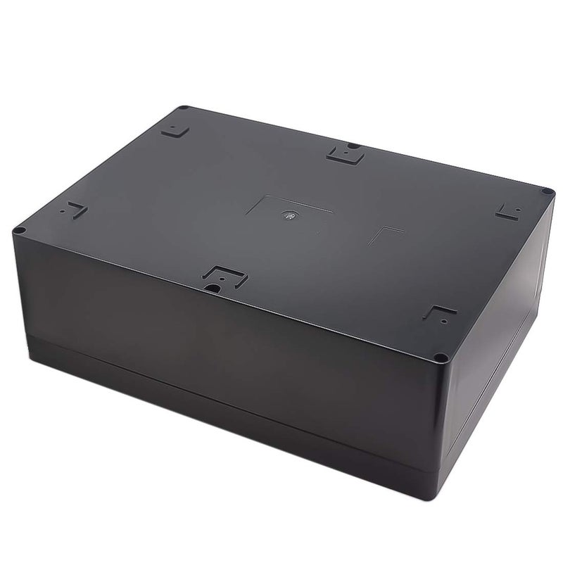 Zulkit Junction Box, Zulkit Project Box IP65 Waterproof Outdoor Box ABS Plastic Electrical Boxes Electronic Enclosure Black 11.42 x 8.27 x 3.94 inch (290 x 210 x 100 mm)(Pack of 1) - Image 3